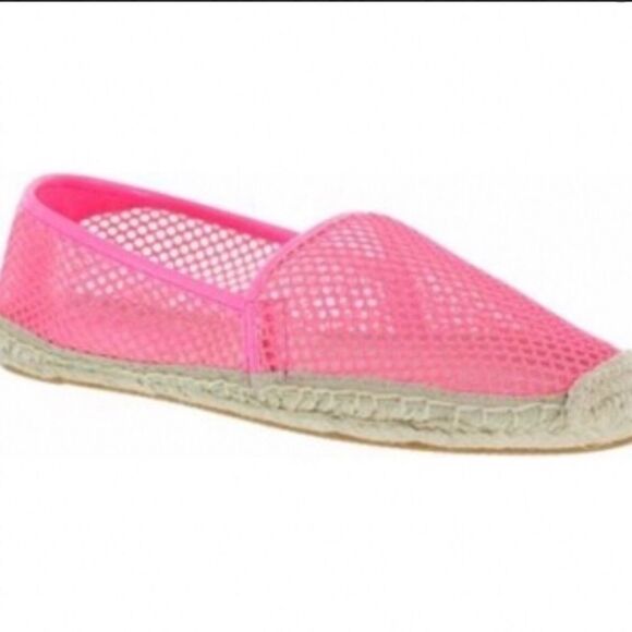 Rebecca Minkoff  Hot Pink Mesh Espadrilles - Picture 1 of 2